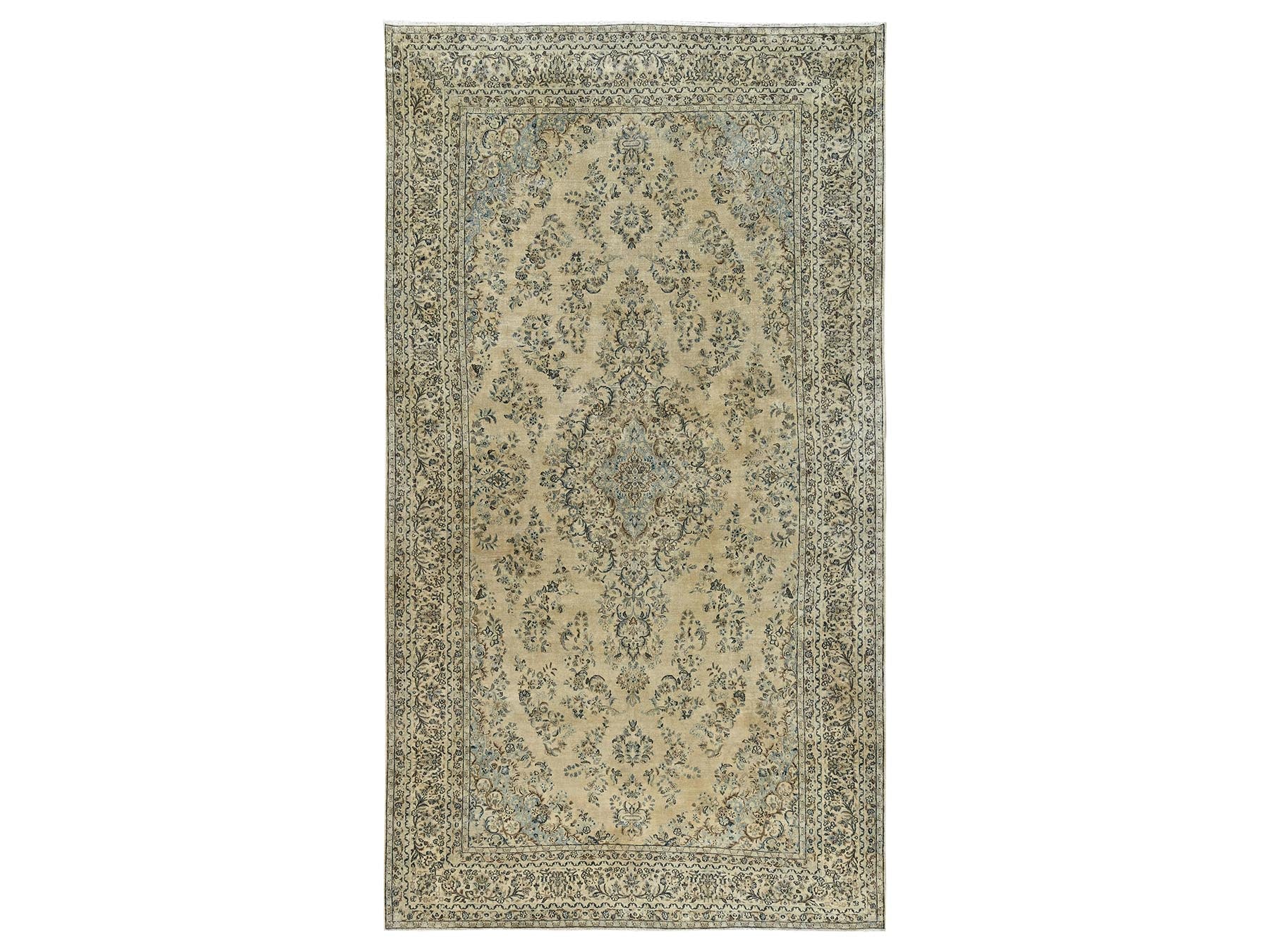 Brown 10'0" x 18'5" Vintage Hand knotted Wool Rug - Sku: O02531