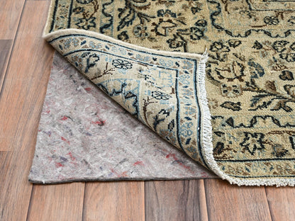 Brown 10'0" x 18'5" Vintage Hand knotted Wool Rug - Sku: O02531