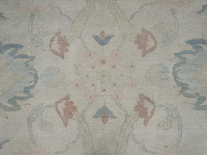 Sultanabad Vintage hand-knotted wool rug in Ivory, 13'5" x 19'3" — SKU O02537 (view 9)