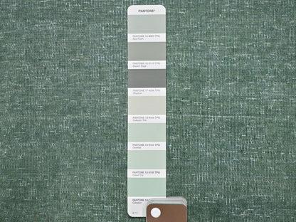 Kerman Vintage hand-knotted wool rug in Green & Ivory, 12'3" x 21'2" — SKU O02538 (view 8)