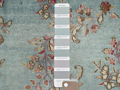 Blue 7'11" x 10'7" Vintage Hand knotted Wool Rug - Sku: O02541