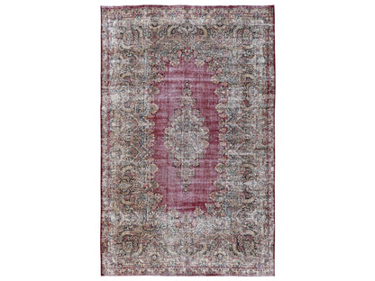 Kerman Vintage hand-knotted wool rug in Red & Brown, 9'9" x 15'3" — SKU O02542