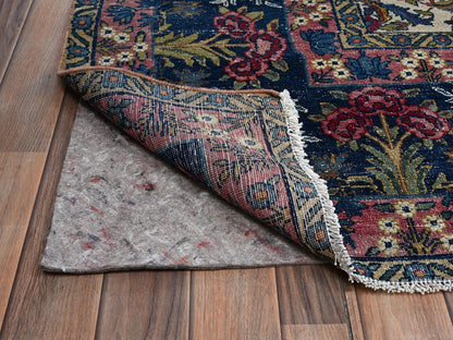 Kerman Antique hand-knotted wool rug in Ivory & Navy Blue, 11'8" x 17' — SKU O02543 (view 5)