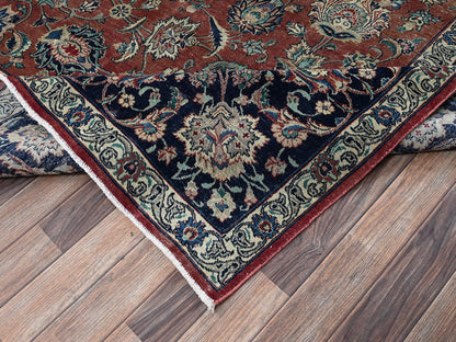 Brown 10'10" x 15'4" Vintage Hand knotted Wool Rug - Sku: O02547