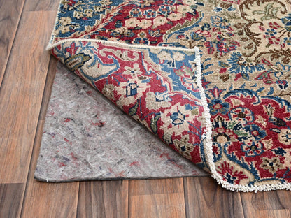 Kerman Vintage hand-knotted wool rug in Ivory & Red, 10'2" x 15'10" — SKU O02557 (view 5)