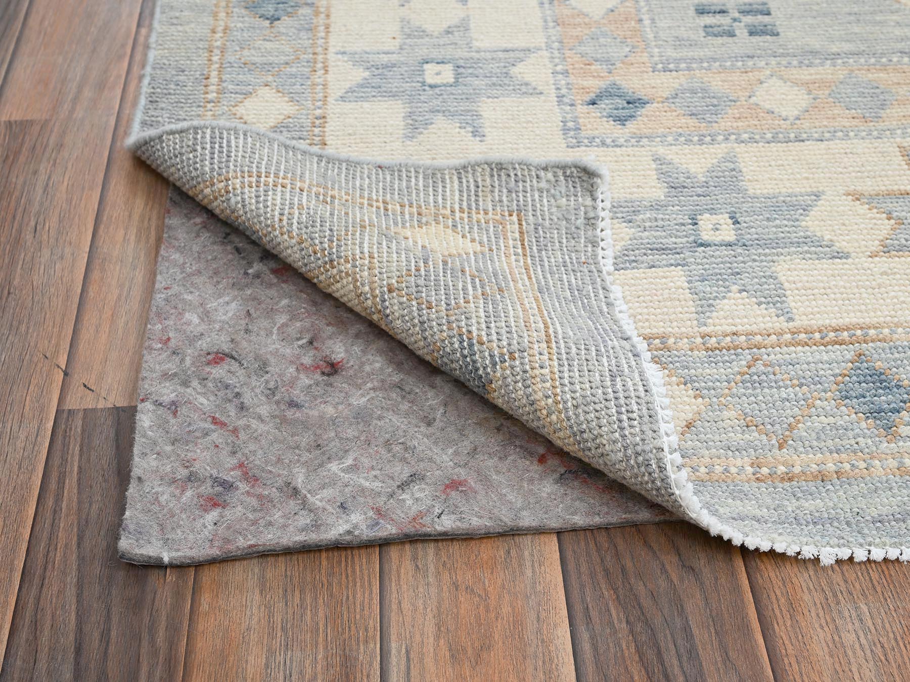 Oushak hand-knotted wool rug in Gray & Ivory, 9'11" x 14'1" — SKU O02560 (view 5)