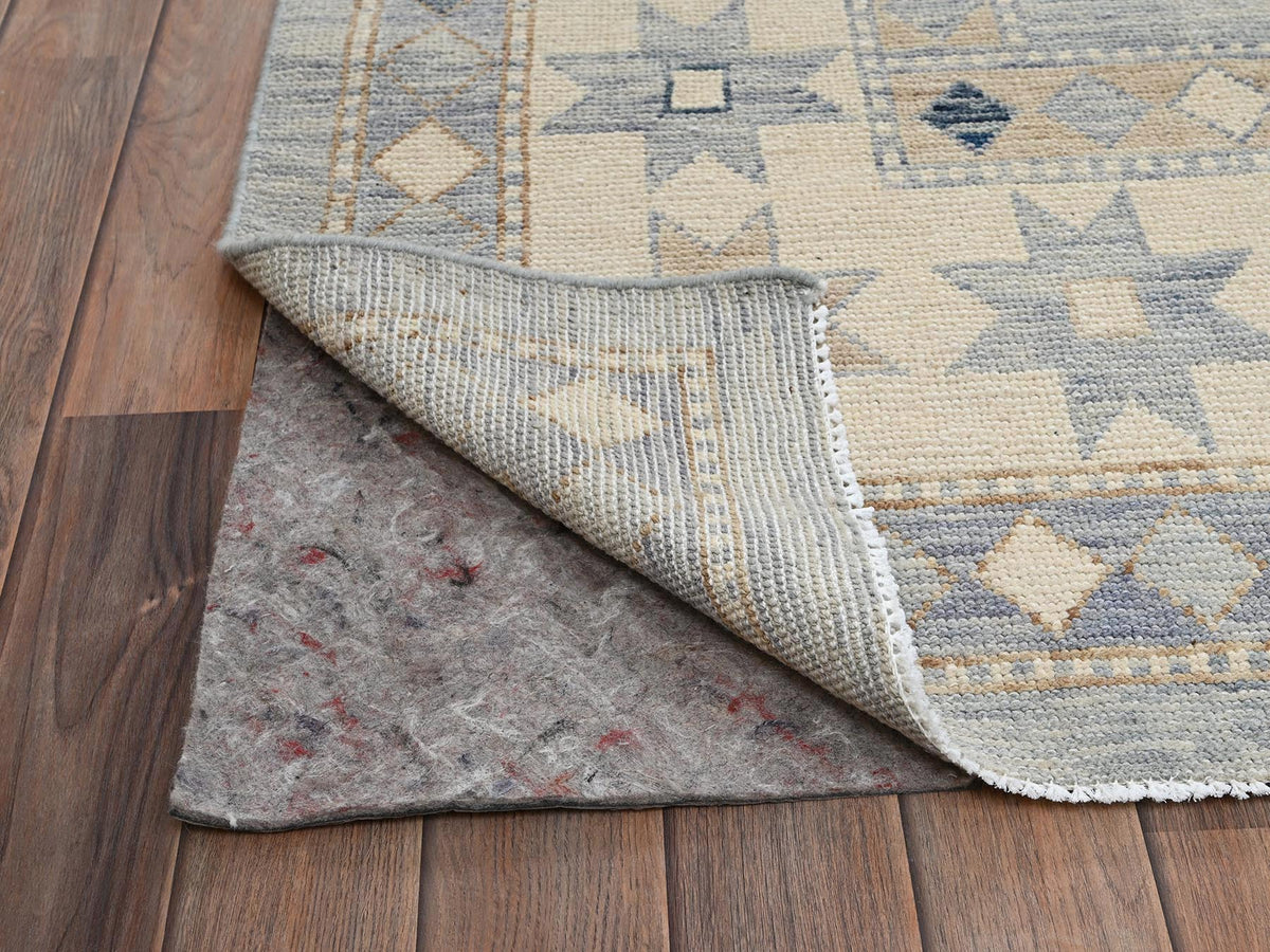 Oushak hand-knotted wool rug in Gray & Ivory, 11'8" x 14'11" — SKU O02562 (view 5)