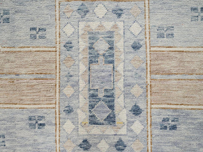 Oushak hand-knotted wool rug in Gray & Ivory, 11'8" x 14'11" — SKU O02562 (view 9)