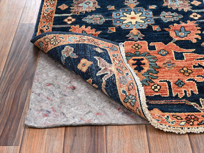 Heriz Tribal hand-knotted wool runner in Blue, 2'2" x 6'1", SKU O02569