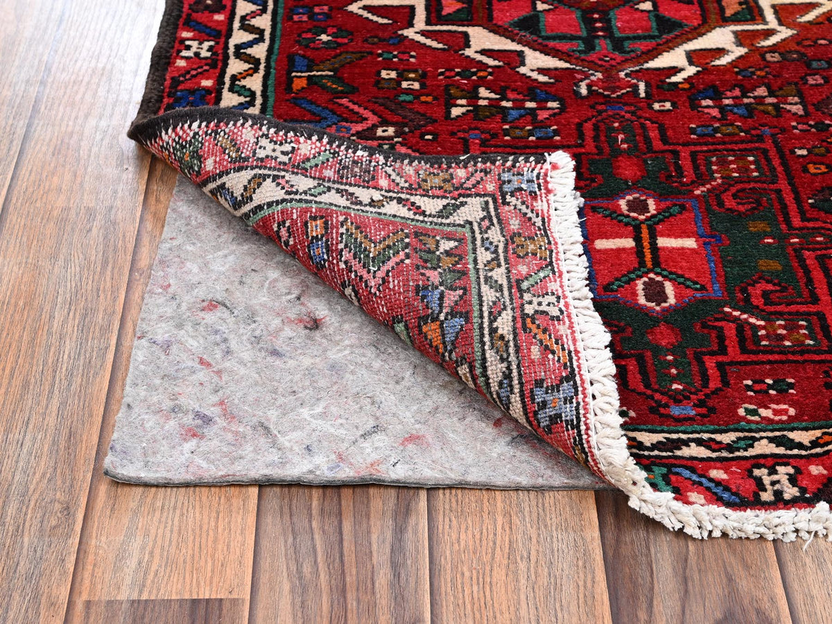 Heriz hand-knotted wool runner in Red, 2'4" x 12'5" — SKU O02580 (view 3)