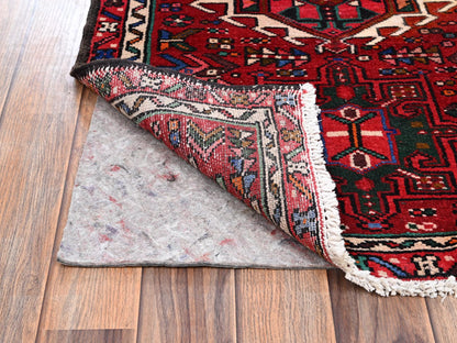 Heriz hand-knotted wool runner in Red, 2'4" x 12'5" — SKU O02580 (view 3)
