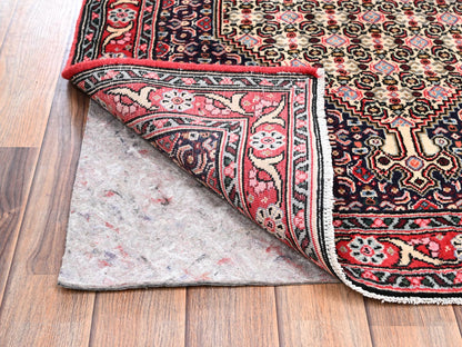 Blue 3'1" x 8'5" Tribal & Geometric Hand knotted Wool Rug - Sku: O02583