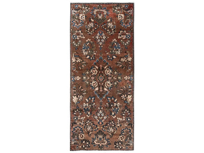 Brown 2'7" x 5'11" Vintage Hand knotted Wool Rug - Sku: O02601