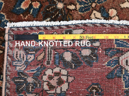 Brown 2'7" x 5'11" Vintage Hand knotted Wool Rug - Sku: O02601