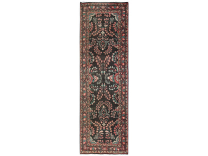 Brown 2'10" x 9'9" Vintage Hand knotted Wool Rug - Sku: O02612