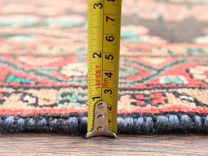 Brown 2'10" x 9'9" Vintage Hand knotted Wool Rug - Sku: O02612