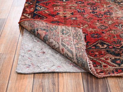 Red 5'4" x 9'2" Vintage Hand knotted Wool Rug - Sku: O02626