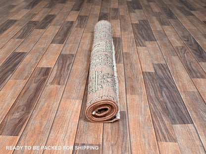 Baluch Vintage hand-knotted wool rug in Pink & Ivory, 3'9" x 5'9" — SKU O02627 (view 5)