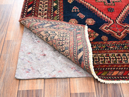 Red 5'10" x 7'11" Vintage Hand knotted Wool Rug - Sku: O02641