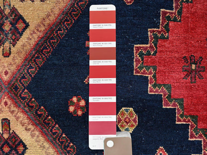 Red 5'10" x 7'11" Vintage Hand knotted Wool Rug - Sku: O02641