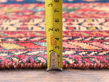 Red 5'10" x 7'11" Vintage Hand knotted Wool Rug - Sku: O02641