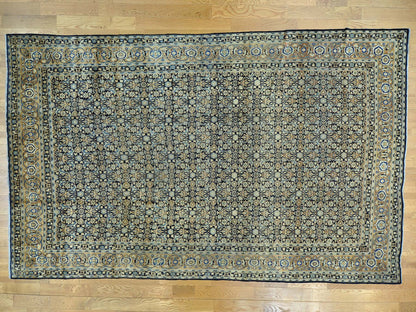 Persian Antique hand-knotted wool rug in Blue, 10'10" x 17', SKU O026426