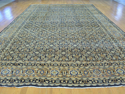 Persian Antique hand-knotted wool rug in Blue, 10'10" x 17', SKU O026426 (view 2)