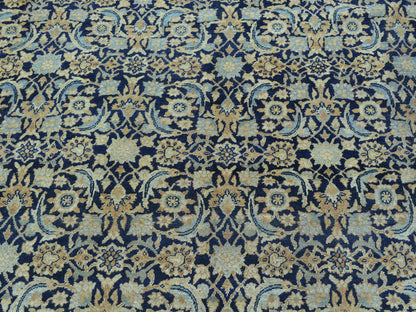 Persian Antique hand-knotted wool rug in Blue, 10'10" x 17', SKU O026426 (view 4)