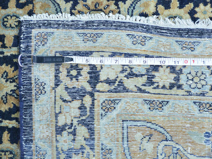 Persian Antique hand-knotted wool rug in Blue, 10'10" x 17', SKU O026426 (view 5)