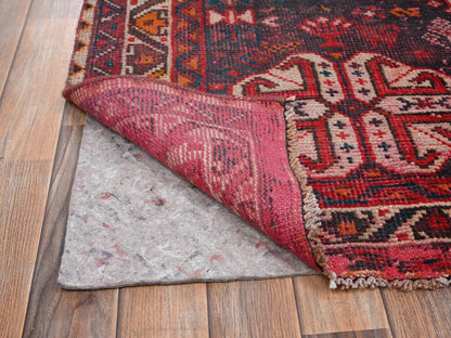 Shiraz Vintage hand-knotted wool rug in Red & Ivory, 6'11" x 9'7" — SKU O02642 (view 5)
