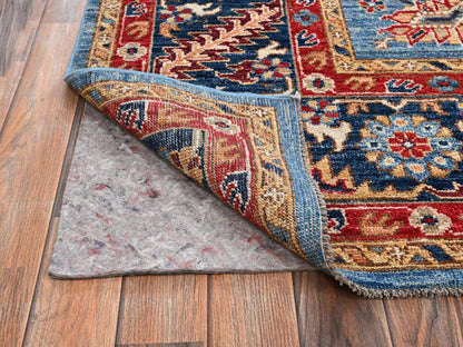 Blue 8'10" x 12'0" Heriz Hand knotted Wool Rug - Sku: O02646