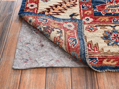 Blue 7'11" x 9'9" Heriz Hand knotted Wool Rug - Sku: O02650