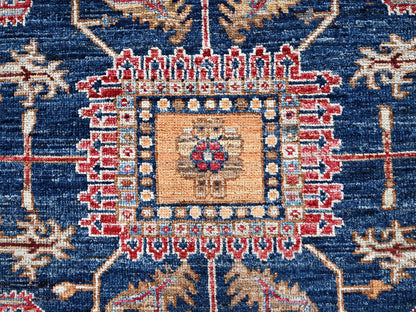 Blue 7'11" x 9'9" Heriz Hand knotted Wool Rug - Sku: O02650