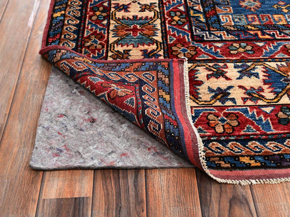 Blue 10'0" x 10'1" Kazak Hand knotted Wool Rug - Sku: O02659
