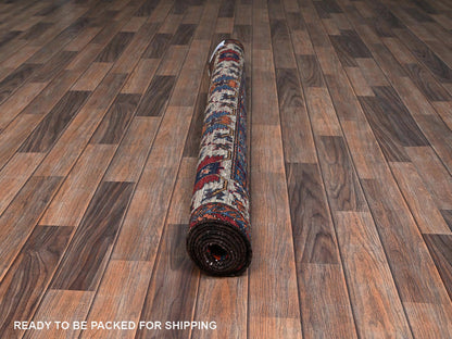 Blue 4'11" x 6'4" Kazak Hand knotted Wool Rug - Sku: O02664