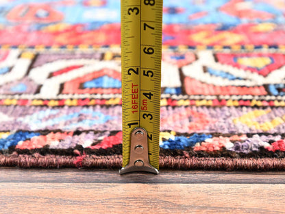 Blue 3'6" x 4'7" Kazak Hand knotted Wool Rug - Sku: O02670