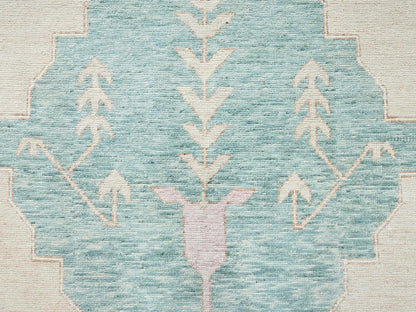 Brown 11'8" x 14'8" Oushak And Peshawar Hand knotted Wool Rug - Sku: O02683