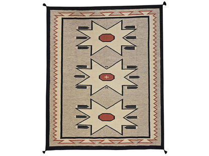 Brown 8'5" x 9'9" Flat Weave Hand woven Wool Rug - Sku: O02687
