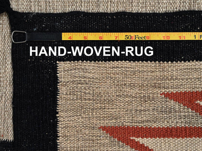 Brown 8'5" x 9'9" Flat Weave Hand woven Wool Rug - Sku: O02687