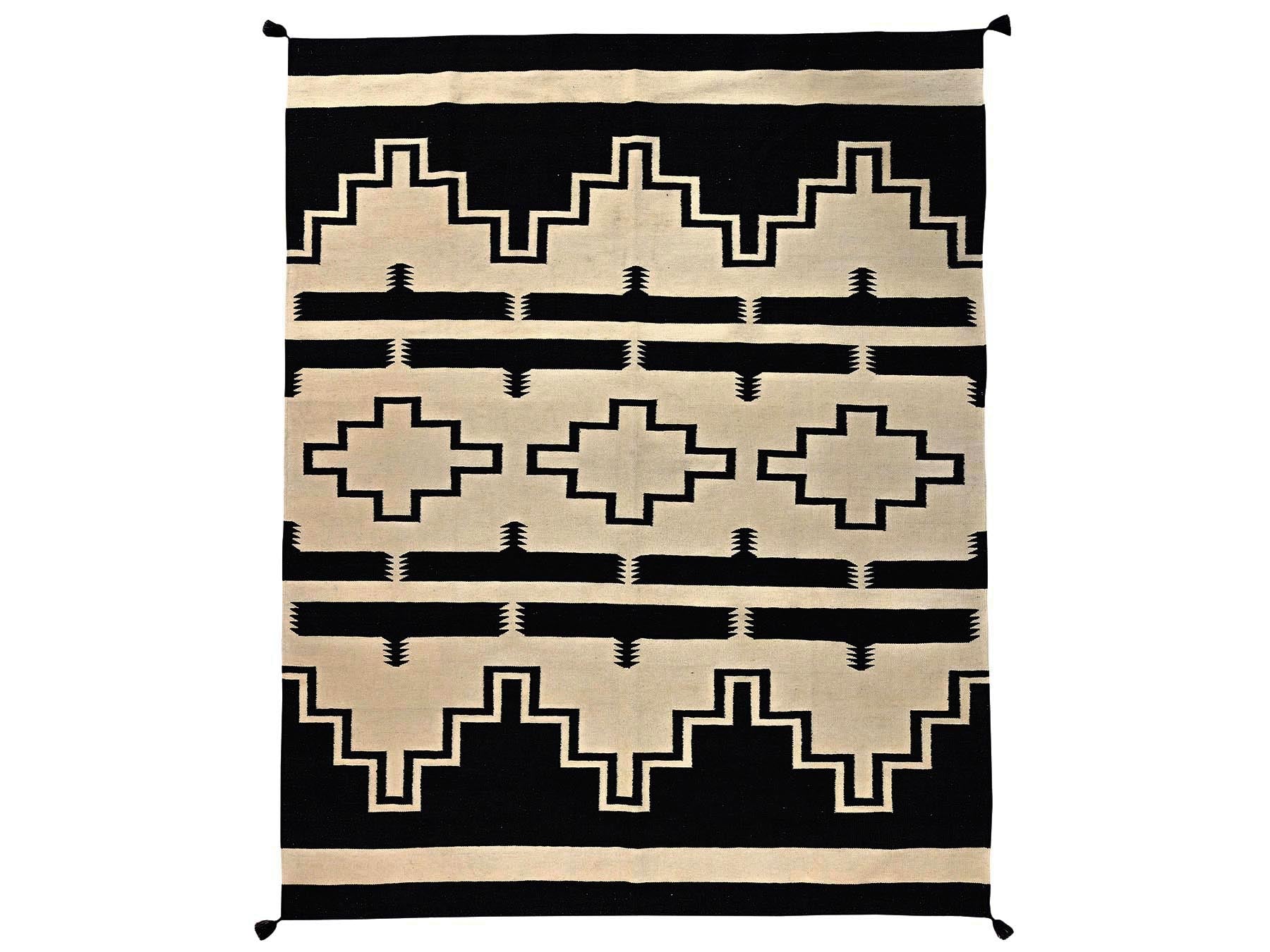 Brown 7'11" x 10'0" Flat Weave Hand woven Wool Rug - Sku: O02692