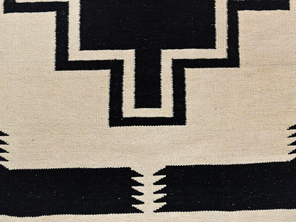 Brown 7'11" x 10'0" Flat Weave Hand woven Wool Rug - Sku: O02692
