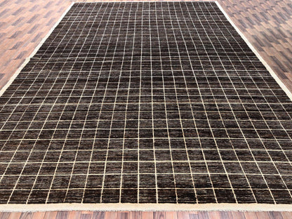 Brown 12'11" x 21'9" Tribal & Geometric Hand knotted Wool Rug - Sku: O02699