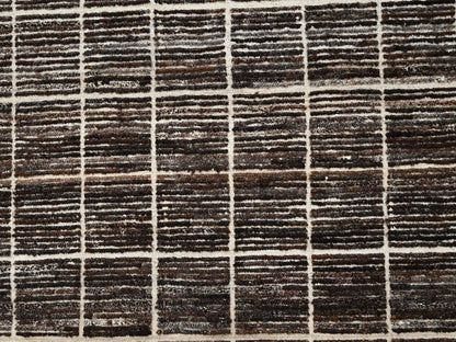 Brown 12'11" x 21'9" Tribal & Geometric Hand knotted Wool Rug - Sku: O02699
