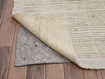 Tribal & Geometric hand-knotted wool rug in Ivory, 12'8" x 20'2" — SKU O02700 (view 5)