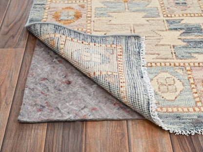 Blue 11'7" x 14'7" Oushak And Peshawar Hand knotted Wool Rug - Sku: O02702