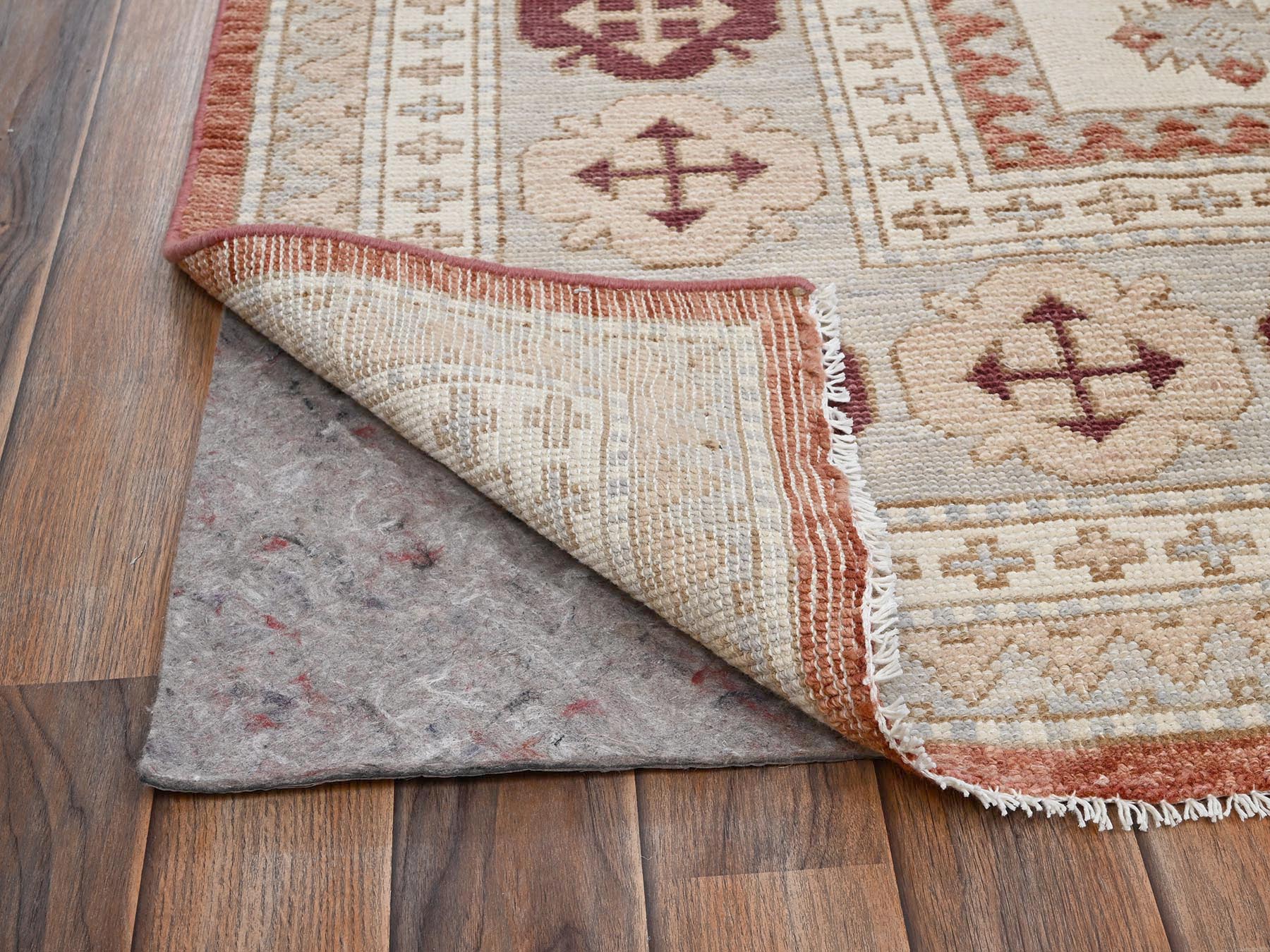 Oushak hand-knotted wool rug in Red & Gray, 7'9" x 9'6" — SKU O02709 (view 5)