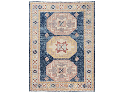 Blue 8'8" x 11'9" Kazak Hand knotted Wool Rug - Sku: O02711