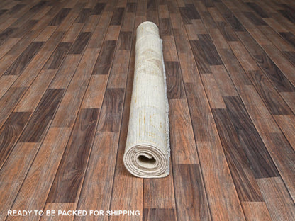 Brown 4'9" x 6'9" Oushak And Peshawar Hand knotted Wool Rug - Sku: O02713