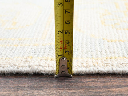 Brown 4'9" x 6'9" Oushak And Peshawar Hand knotted Wool Rug - Sku: O02713
