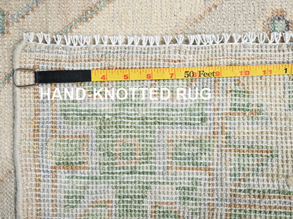 Brown 4'11" x 6'10" Oushak And Peshawar Hand knotted Wool Rug - Sku: O02716